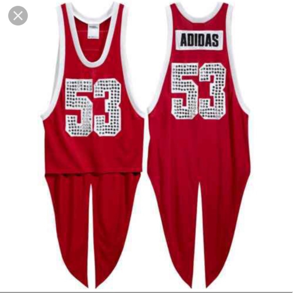 Jeremy Scott x Adidas | Red Tail Jersey Tank Top